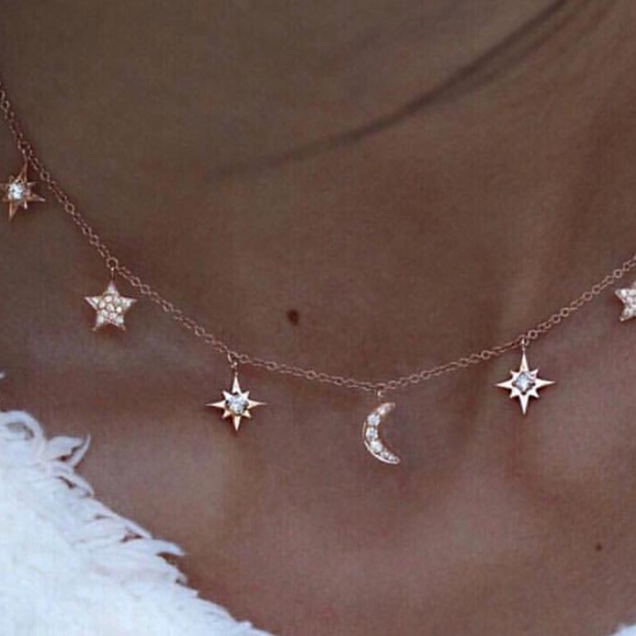 Jewelry - 4/$30 Dainty Celestial Rosegold Necklace